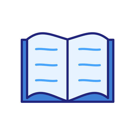 open book icon design vector templateのイラスト素材