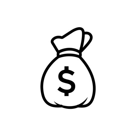 money bag icon design vector templateのイラスト素材