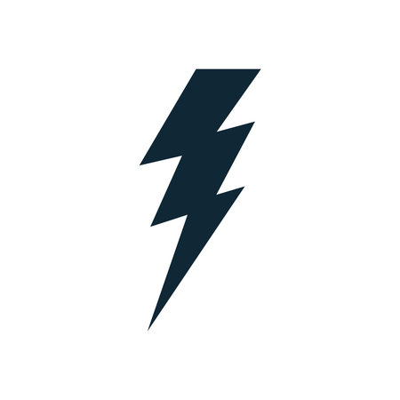 lightning bolt icon design vector template