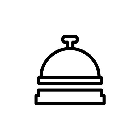 hotel bell lobby icon design vector templateのイラスト素材
