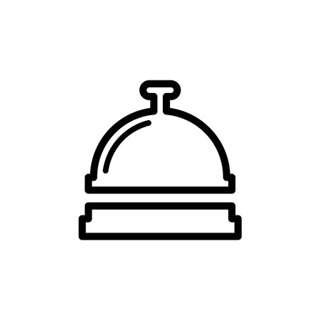 hotel bell lobby icon design vector templateのイラスト素材
