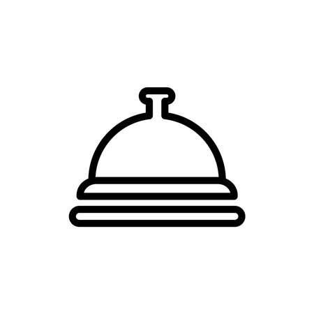 hotel bell lobby icon design vector templateのイラスト素材
