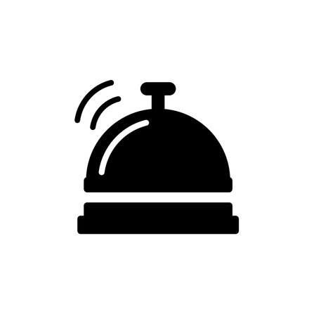 hotel bell lobby icon design vector templateのイラスト素材