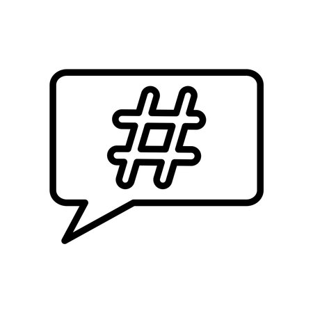 hash tag icon design vector templateのイラスト素材