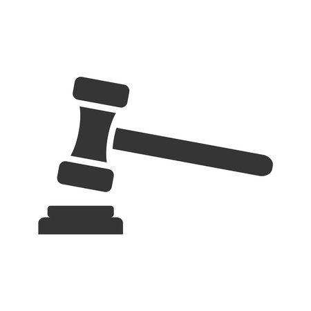 gavel law icon design vector templateのイラスト素材