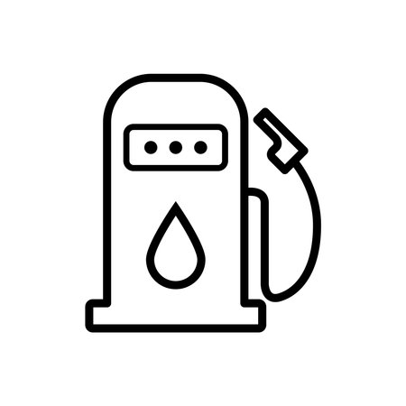 gasoline pump icon design vector templateのイラスト素材