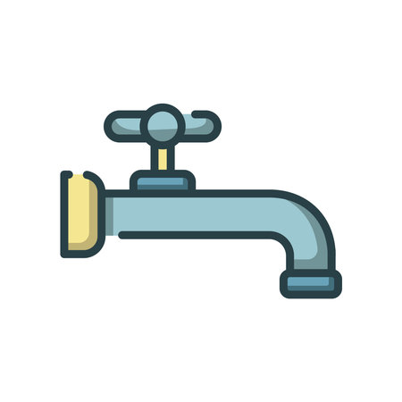 faucet icon design vector templateのイラスト素材