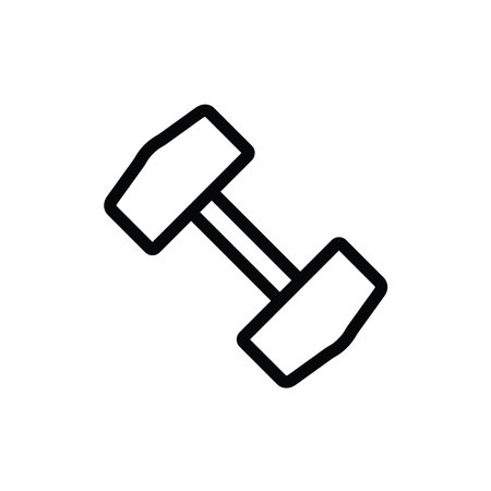 dumbbell icon design vector templateのイラスト素材