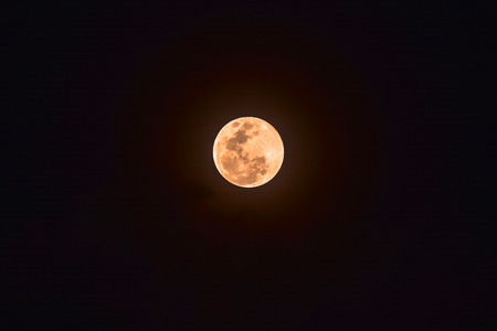 Full moon on the dark night