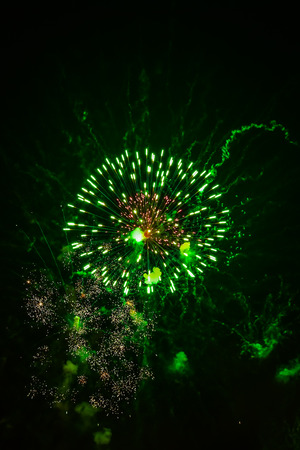 A beautiful fireworks display to celebrate the New Year.の写真素材