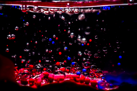 Bubble ink swirling in water