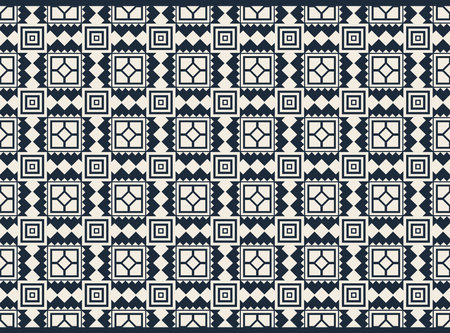 Ethnic fabric texture pattern Abstract Geometric Vector oriental illustration retro embroidery repeatingのイラスト素材