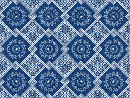 Ethnic fabric texture pattern Abstract Geometric Vector oriental illustration retro embroidery...