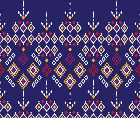 Pattern Ethnic fabric texture Geometric Vector Aztec oriental illustration retro ceramic tile