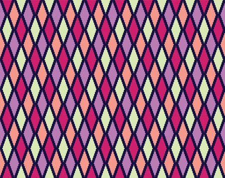 Pattern Ethnic fabric texture Geometric Vector Aztec oriental illustration retro ceramic tileのイラスト素材