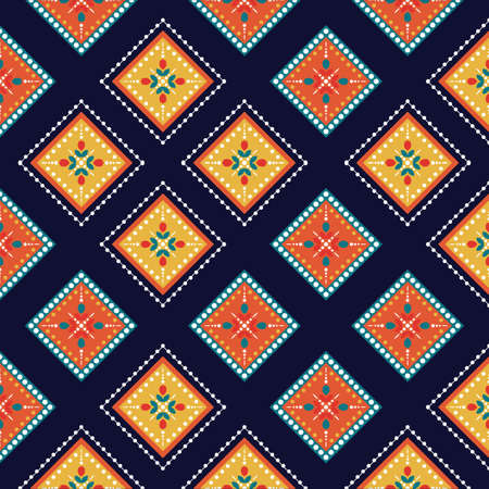 Pattern Ethnic fabric texture Geometric Vector Aztec oriental illustration retro ceramic tile