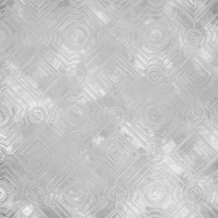 Pattern Embossed Metal aluminum, texture background,wall decoration, abstract floral glass, embossed flowers patternの写真素材