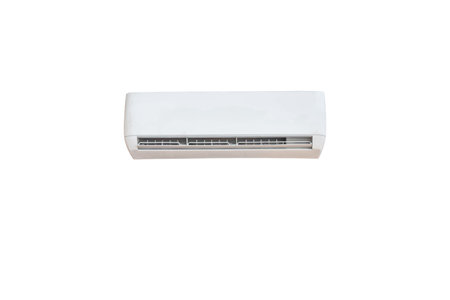 Inverter Air conditioner with clipping path on white backgroundの写真素材