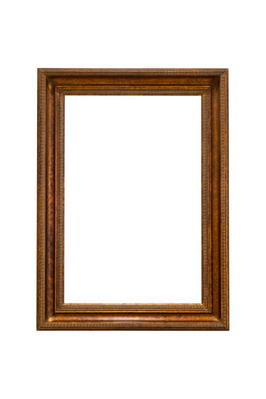 Old picture frame on white background, Photo frames mockupの写真素材