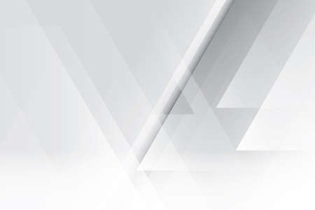 Abstract  white and gray color, modern design background with geometric shape. Vector illustration.のイラスト素材