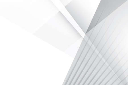 Abstract  white and gray color, modern design background with geometric shape. Vector illustration.のイラスト素材