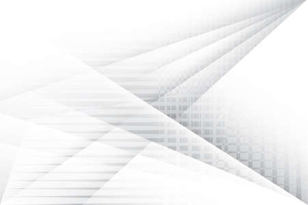 Abstract  white and gray color, modern design background with geometric shape. Vector illustration.のイラスト素材