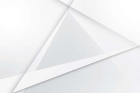 Abstract  white and gray color, modern design background with geometric shape. Vector illustration.のイラスト素材