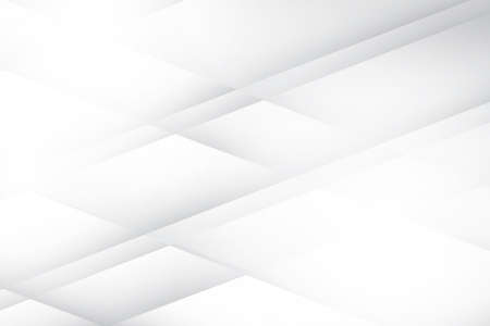 Abstract  white and gray color, modern design background with geometric shape. Vector illustration.のイラスト素材