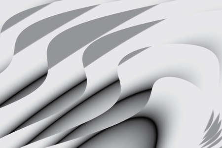 Abstract  white and gray color, modern design background with geometric shape. Vector illustration.のイラスト素材