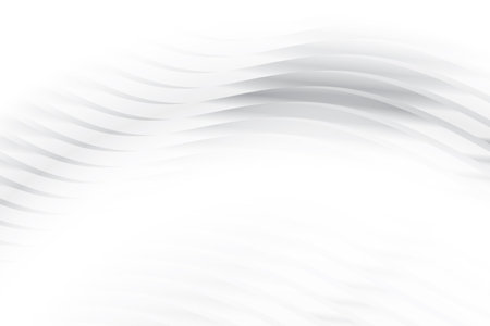 Abstract  white and gray color, modern design stripes background with geometric round shape. Vector illustration.のイラスト素材