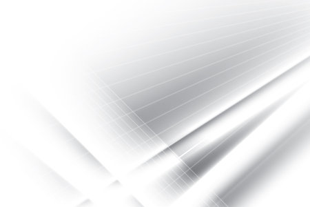 Abstract  white and gray color, modern design background with geometric shape. Vector illustration.のイラスト素材