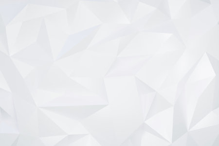 3D Render illustration with gray and white polygon background.の写真素材