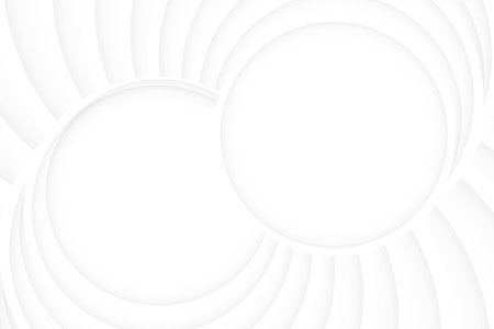 Abstract  white and gray color, modern design stripes background with geometric round shape. Vector illustration.のイラスト素材