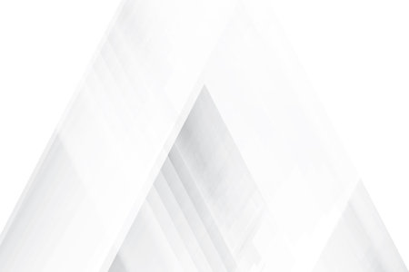 Abstract  white and gray color, modern design background with geometric triangle shape. Vector illustration.のイラスト素材
