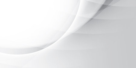 Abstract  white and gray color, modern design stripes background with geometric round shape. Vector illustration.のイラスト素材