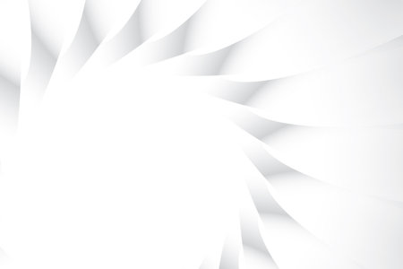 Abstract  white and gray color, modern design stripes background with geometric round shape. Vector illustration.のイラスト素材