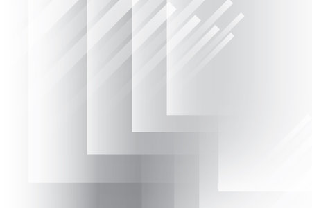 Abstract  white and gray color, modern design stripes background with geometric shape. Vector illustration.のイラスト素材