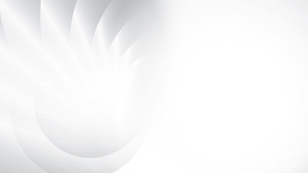 Abstract white and gray color background with geometric round shape. Vector illustration.のイラスト素材