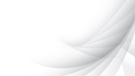 Abstract  white and gray color, modern design stripes background with round shape. Vector illustration.のイラスト素材