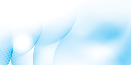Abstract geometric white and blue color background with curve lines. Vector illustration.のイラスト素材