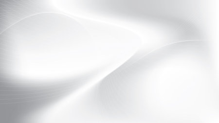 Abstract  white and gray color, modern design stripes background with curve lines, wavy pattern. Vector illustration.のイラスト素材