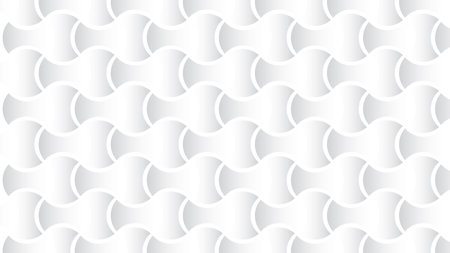 Abstract  white and gray color, modern design stripes background with curve lines pattern. Vector illustration.のイラスト素材