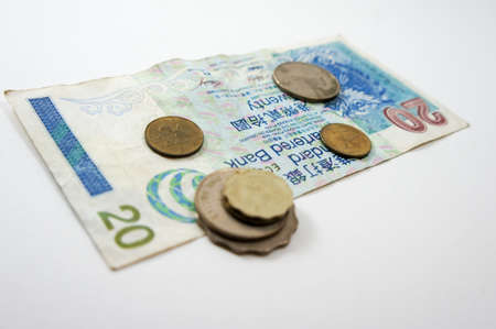 bank notes and coinsの写真素材