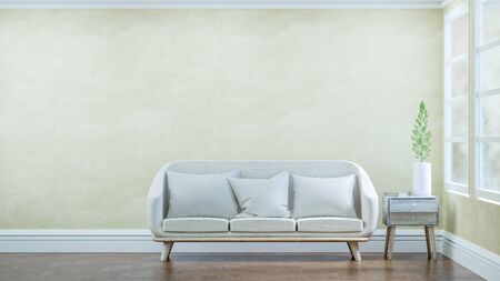 Modern vintage interior of living room - 3D Renderingの写真素材