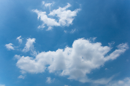 blue sky clouds background white nature beauty bright highの写真素材