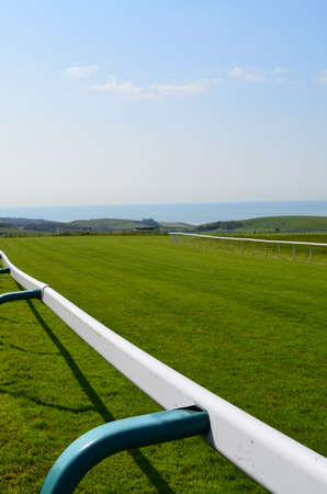 Horse racecourse in Southern England の写真素材