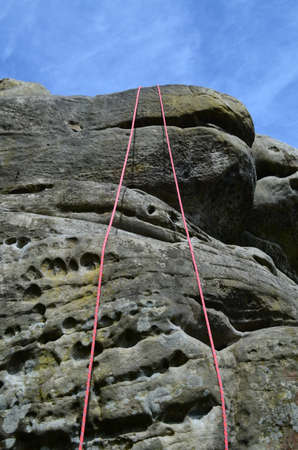 Rock climbing equipment の写真素材