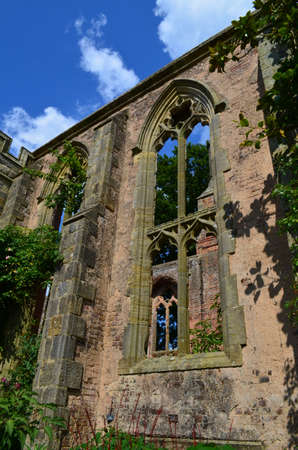 Church ruin in England の写真素材