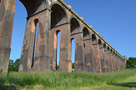 Railway viaduct in England の写真素材