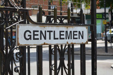 Gentlemen s public toilet 